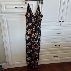 Xhilaration Black Floral Jumpsuit Romper